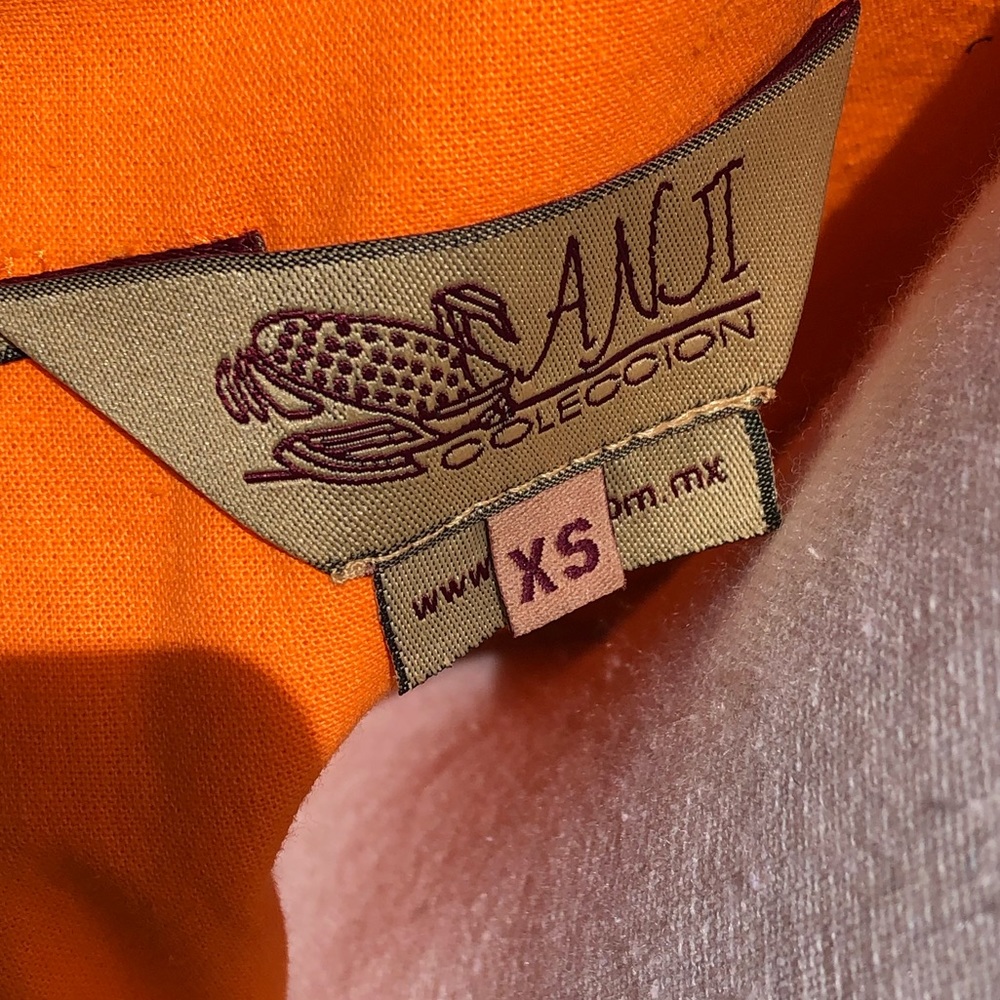 POPING ORANGE DRESS - Picture 3 of 4